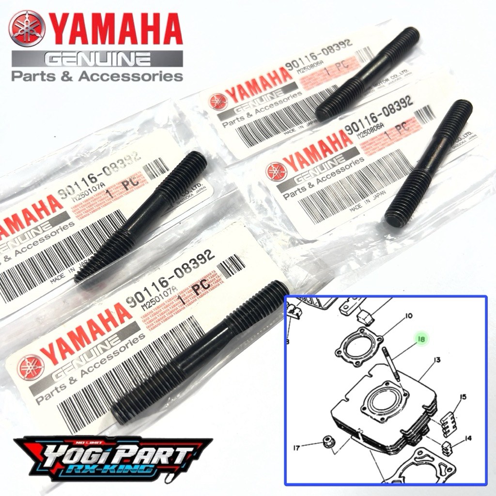 BAUT TANAM 12 BLOK SEHER BORING RX KING RXK RXS RXZ RZR RXR YT F1ZR FIZR FORCE1 ORIGINAL YAMAHA JAPA