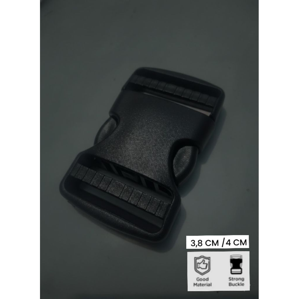 Pengait wibbing tali tas - stooper kunci sodok tas - selop pengait tas 3,8 cm