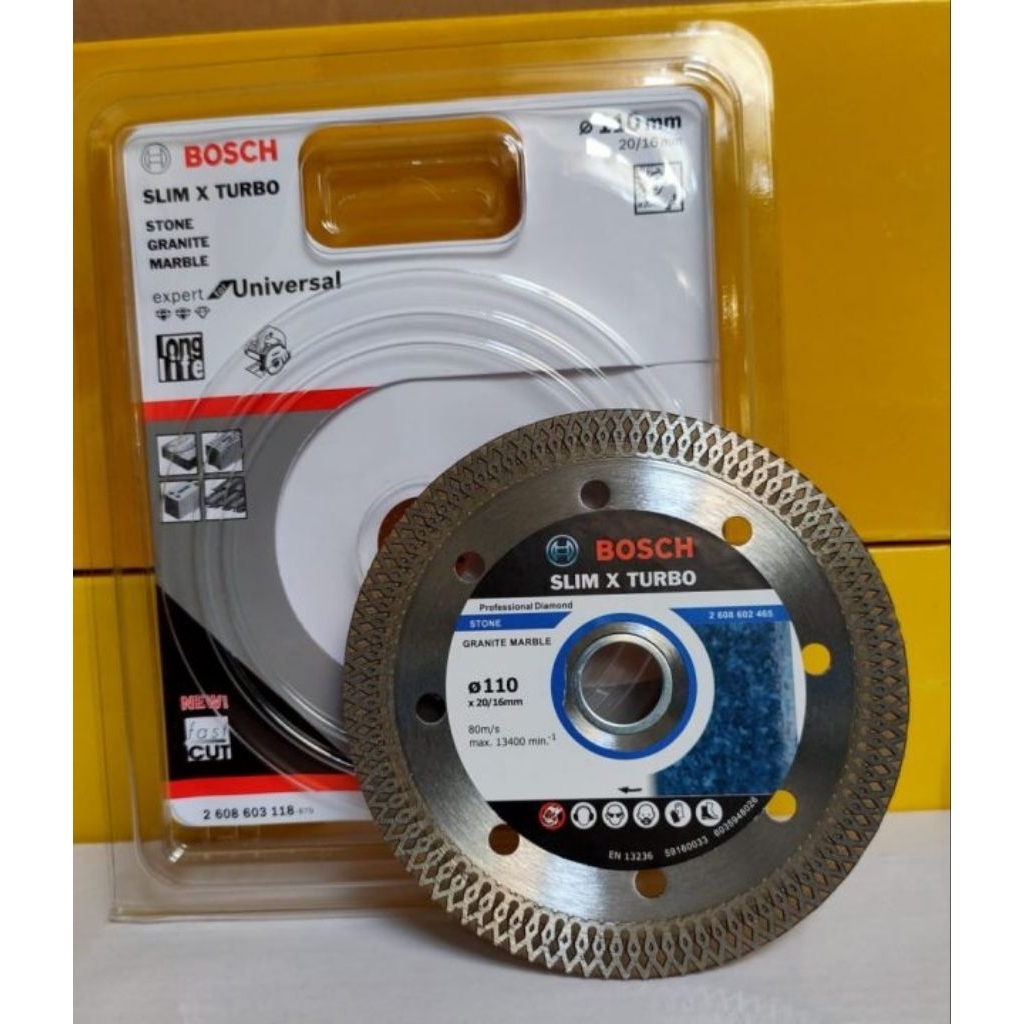 DIAMONDS BLADE BOSCH SLIM X TURBO 4"/PISAU POTONG GRANIT BOSCH SLIM X TURBO