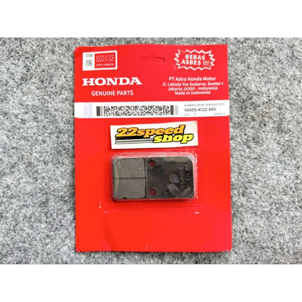 Kampas rem depan GL pro KG2 / Kampas rem belakang klx belakang KLX