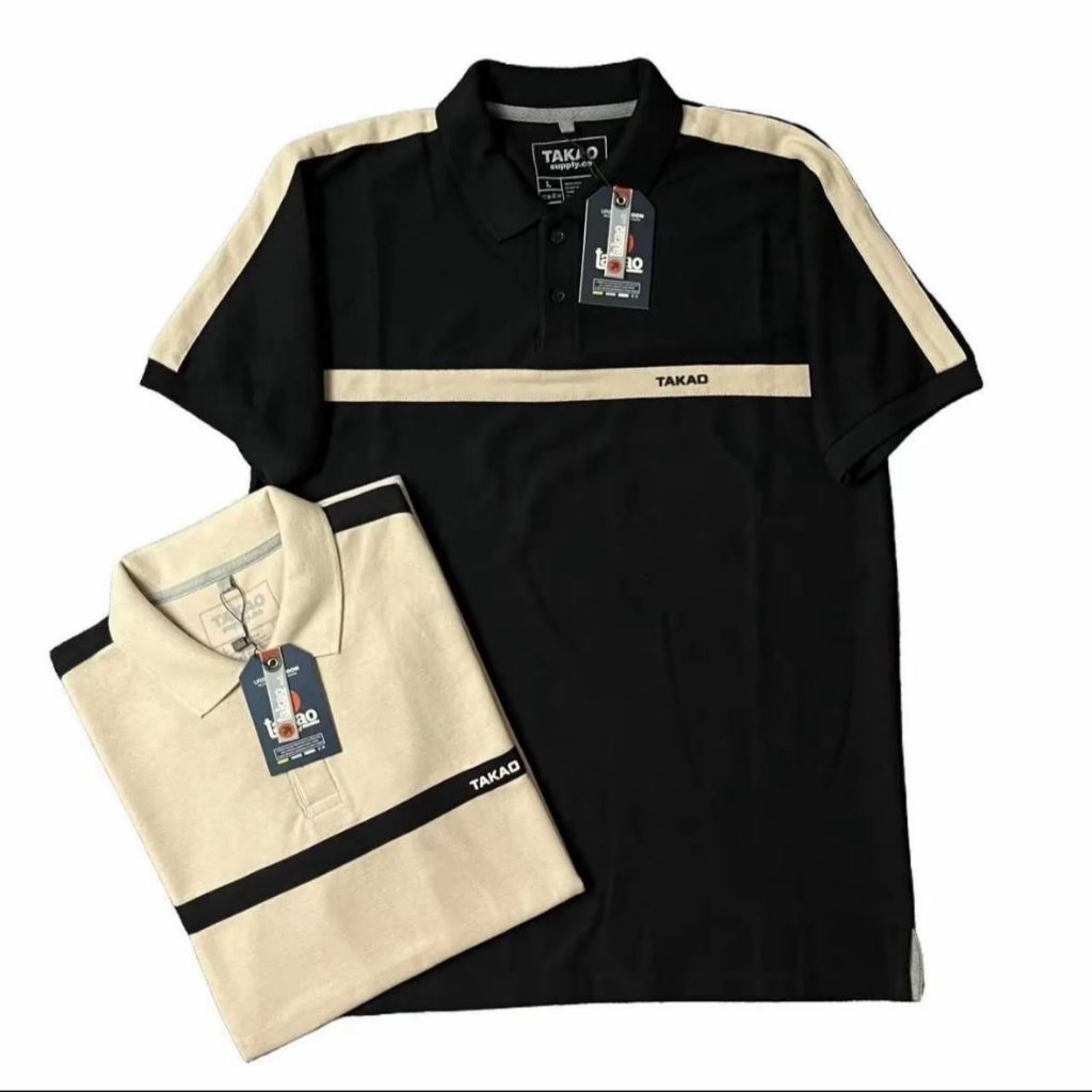 Kaos Polo Takao Kombinasi Bahan Katun Pique DIAMOND