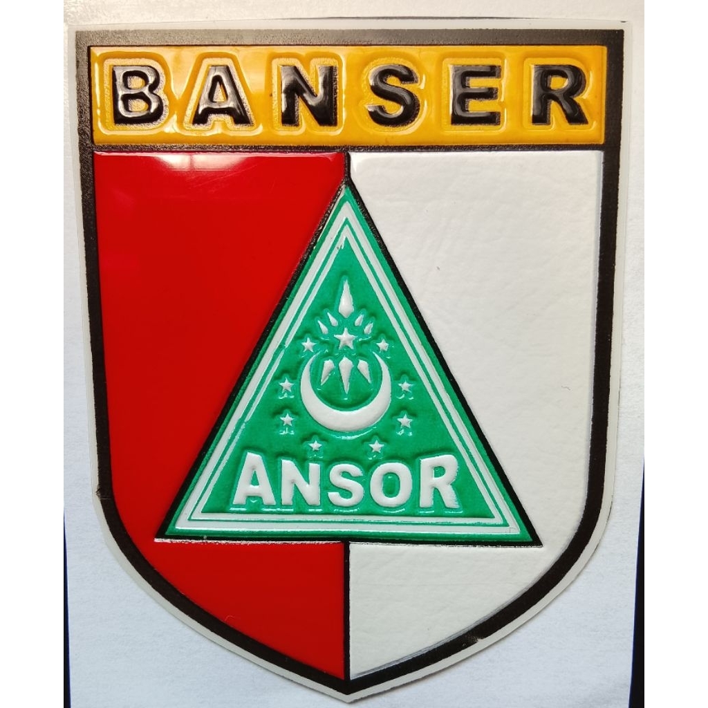 Sticker Embos Timbul Logo Banser Ansor