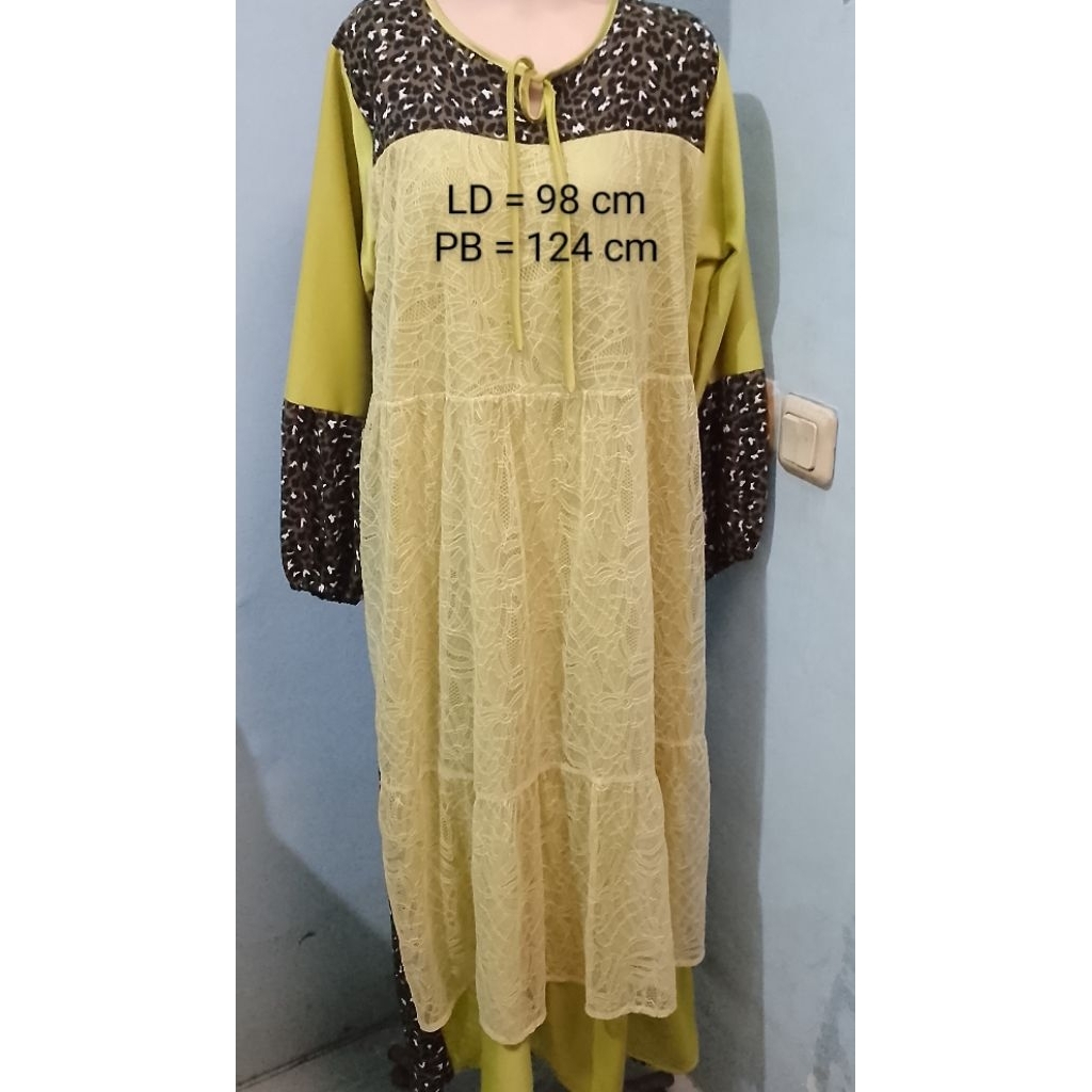 gamis bekas display