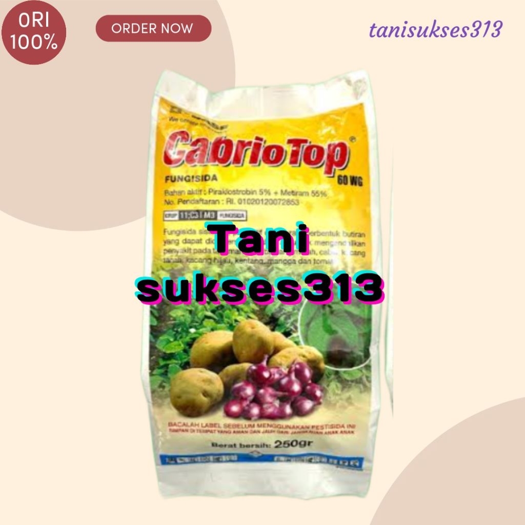 fungisida cabrio top 250gram 60wg obat jamur tanaman cabrio top 250gram
