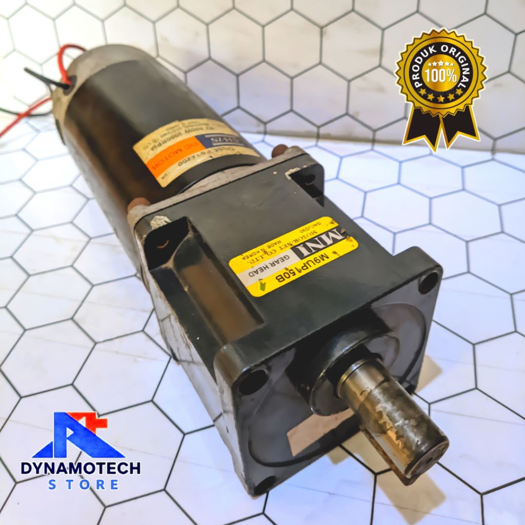 Dinamo Motor DC Gearbox 12V 200W 1:150 Torsi Kuat