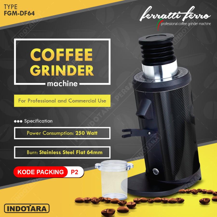 Coffee Grinder Ferratti Ferro Grinder Machine FGM DF64