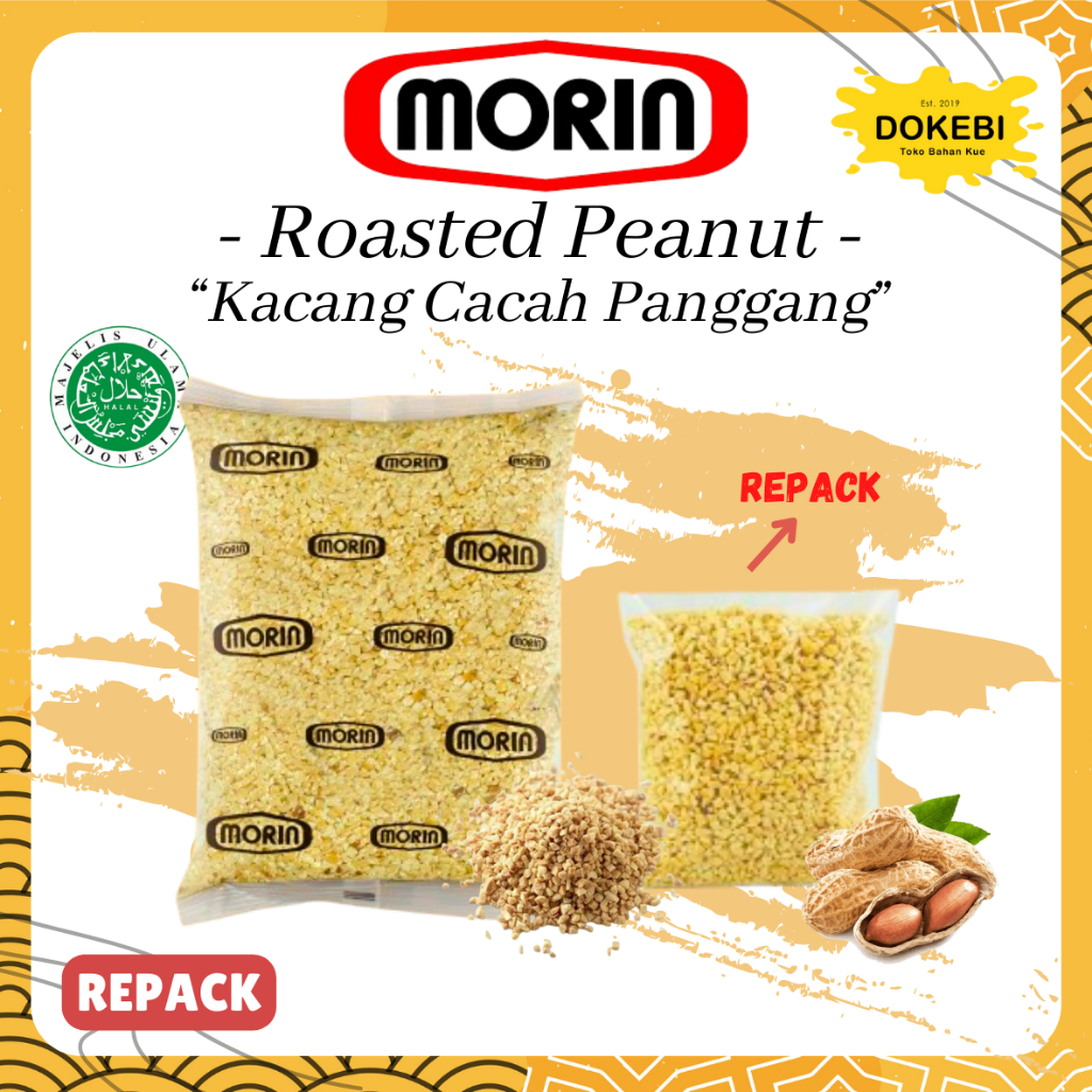KACANG SANGRAI MORIN Repack 100 g / TOPPING KACANG TANAH CINCANG