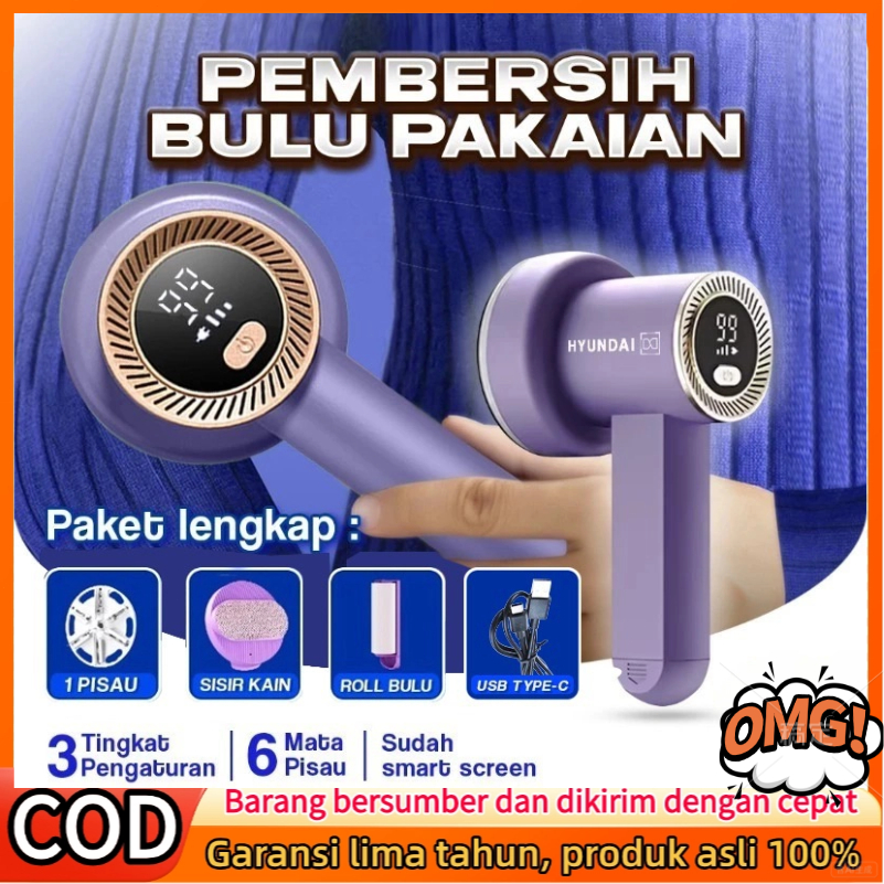HYUNDAI - Pembersih Bulu Pakaian, Alat Pembersih Bulu Baju Elektrik, Penyedot Bulu Pakaian, Pembersi