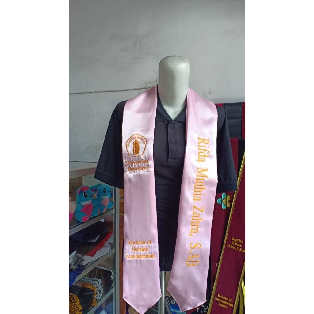 Selempang  Kalung Bordir Satin / Selempang Wisuda