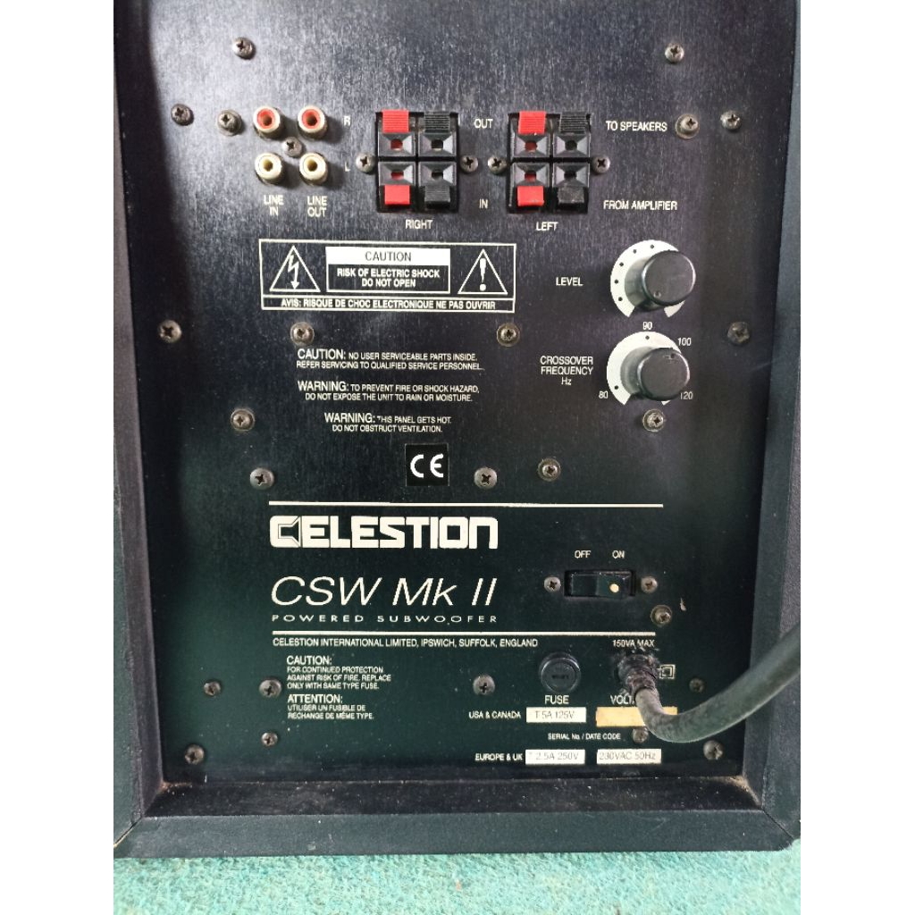 Subwoofer aktif Celestion CSW MKll 10" original