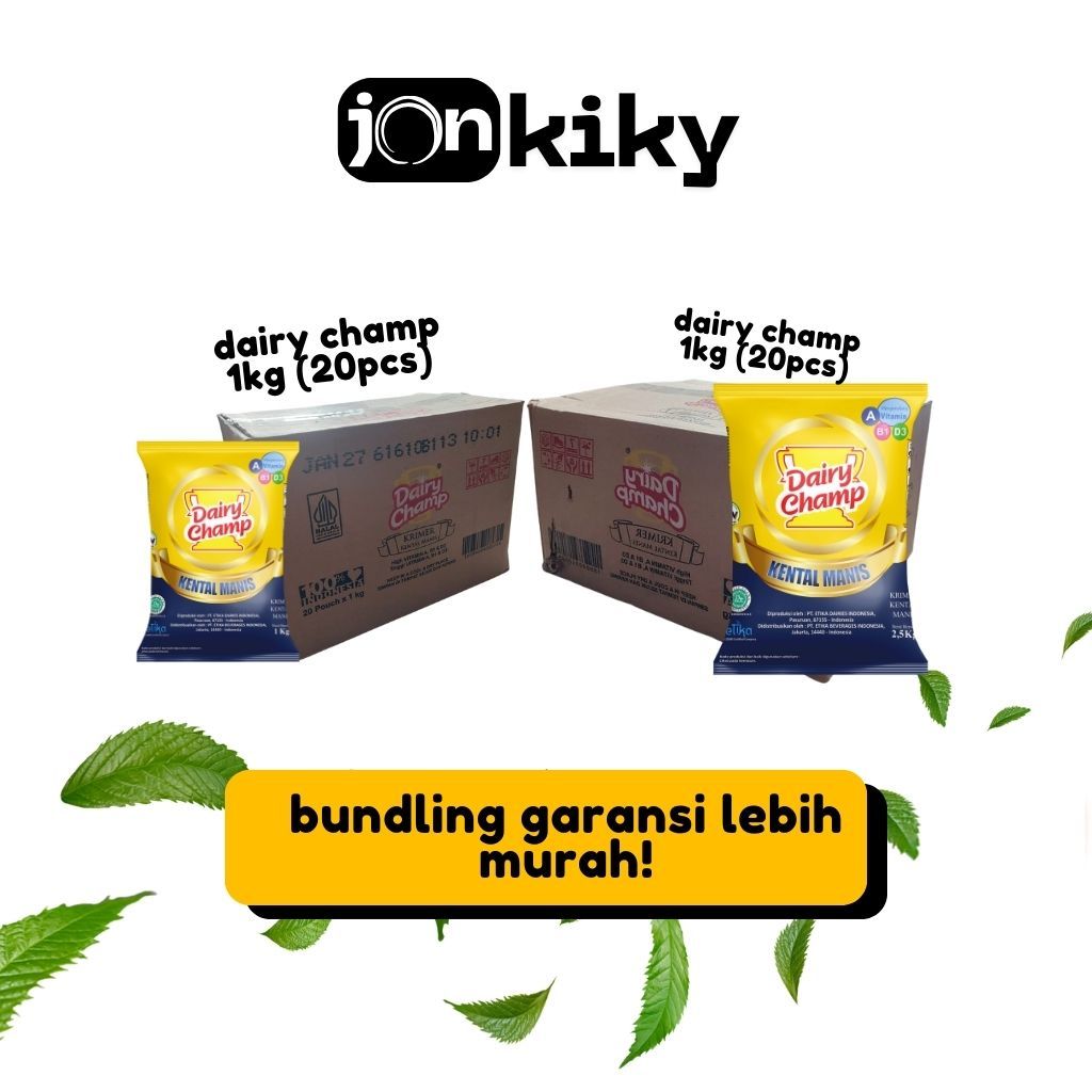 1 Dus/Carton Dairy Champ 1kg & 2,5kg - Free Packing Bubble warp