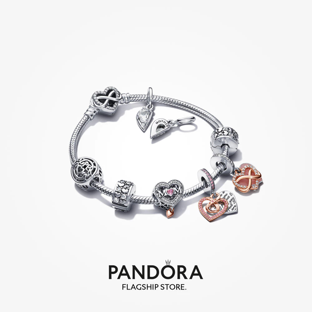 Pandora Bracelet Original Authentic 100% Silver Charm Moments Liontin Kalung Gelang Perhiasan Perak 