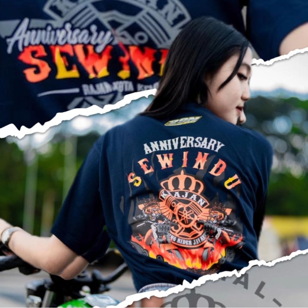 KAOS RX KING Anniversary Sewindu KRAJAN | Original Merchandise (Cotton Combed 30s) Warna Biru Navy