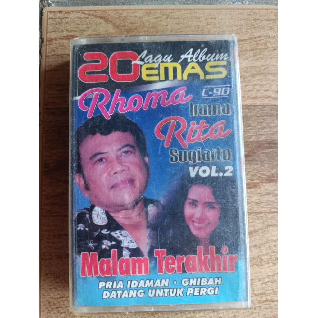 kaset pita 20 lagu album emas RHOMA IRAMA & RITA SUGIARTO