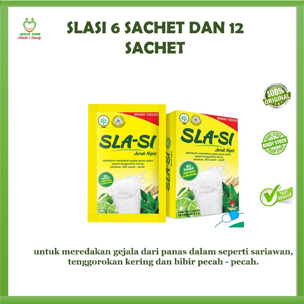 SLASI PANAS DALAM BINTANG TOEDJOE BIJI SELASIH Obat Sariawan panas Dalam [per 6 sachet dan 12 scahet