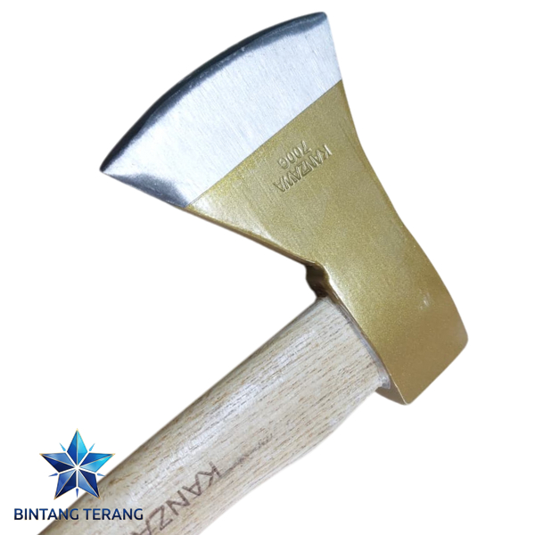 Kampak Mas Gagang Kayu 700 Gram Kapak Belah Potong Kayu Besar 700g Berkualitas BTS