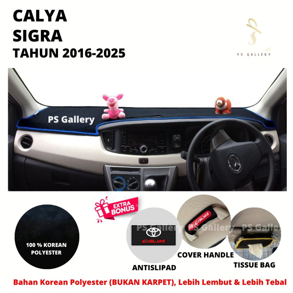 Alas Dasbor Mobil CALYA / SIGRA Aksesoris Cover Dashboard Premium