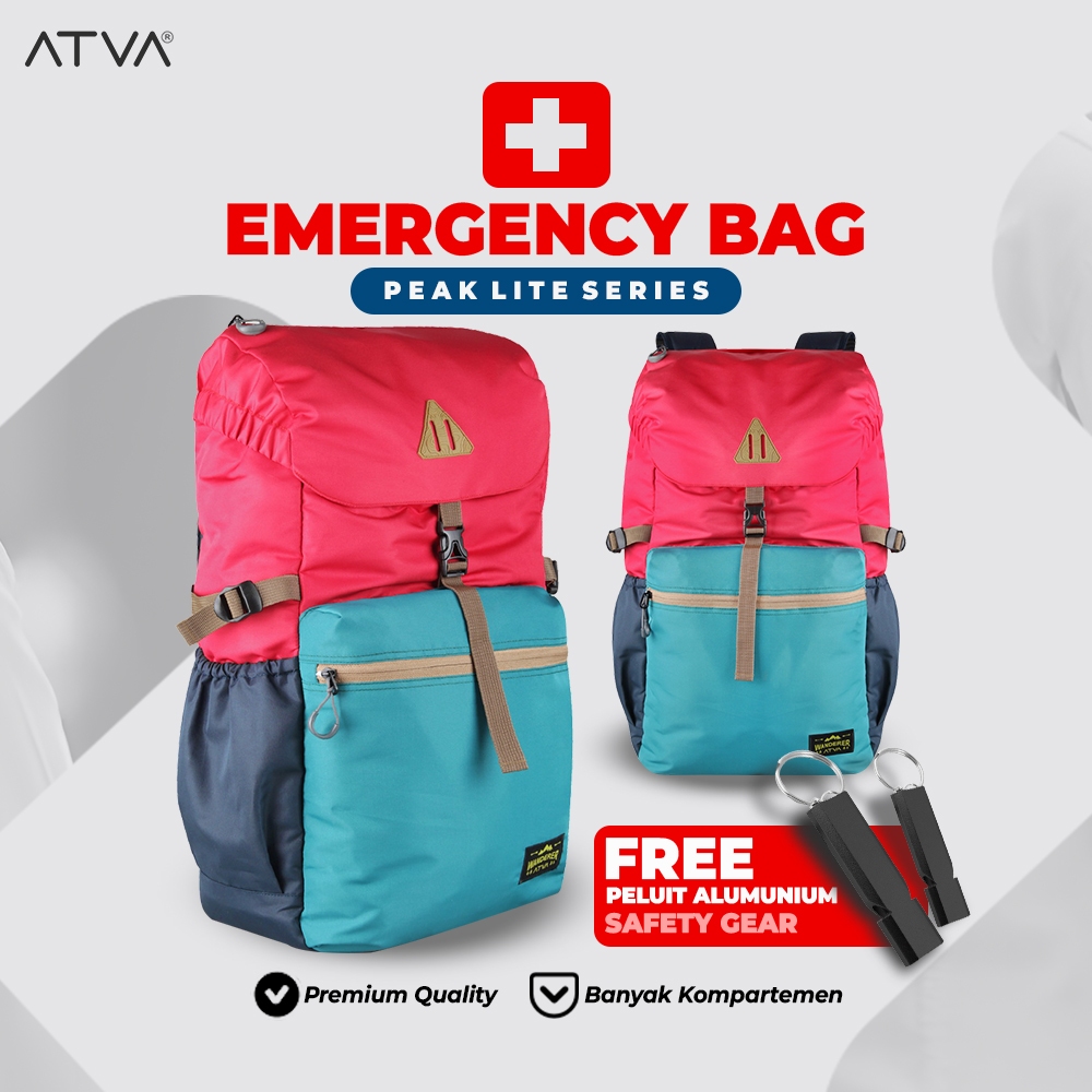Tas Ransel Backpack Emergency Bag Bencana Alam Survival Kit P3K 72 Jam - Fortis Peak Lite Series