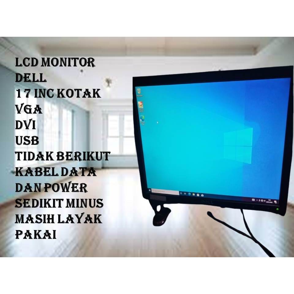 LCD MONITOR DELL 17 INC KOTAK