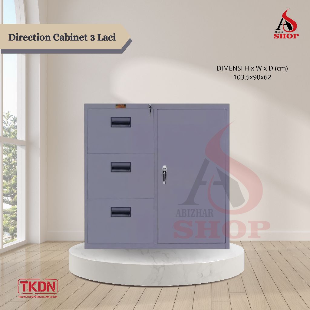 Filling Kabinet 3 Laci BROTHER B-501 - Kombinasi Cabinet 3 Laci TKDN