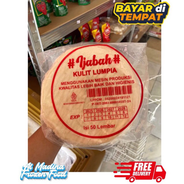 Kulit Lumpia Ijabah Al Madina Frozen Food