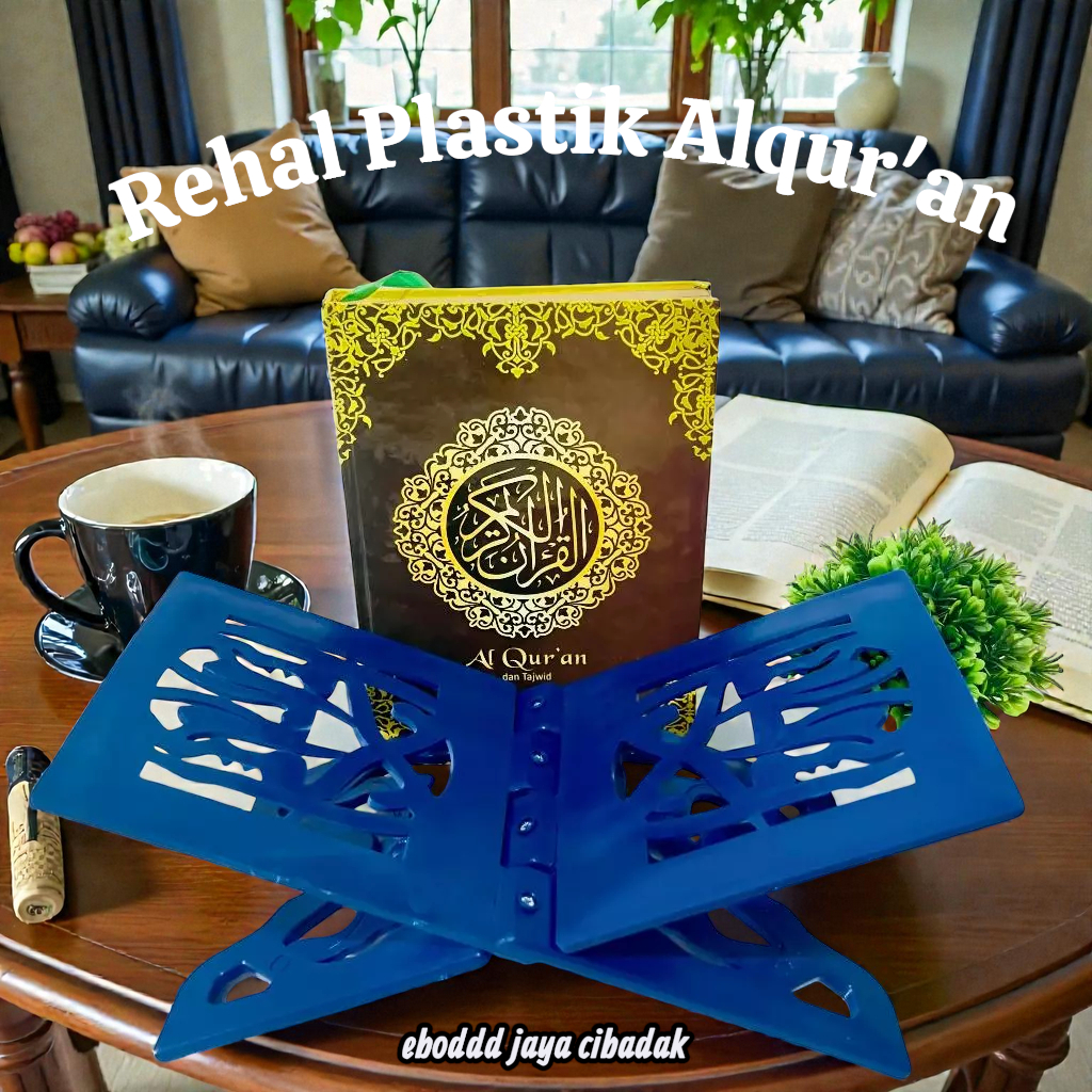 Rekal/Rehal/Meja lipat Plastik Tempat dudukan Al Quran berbahan plastik Ukuran ( 15*30 ) cm Original