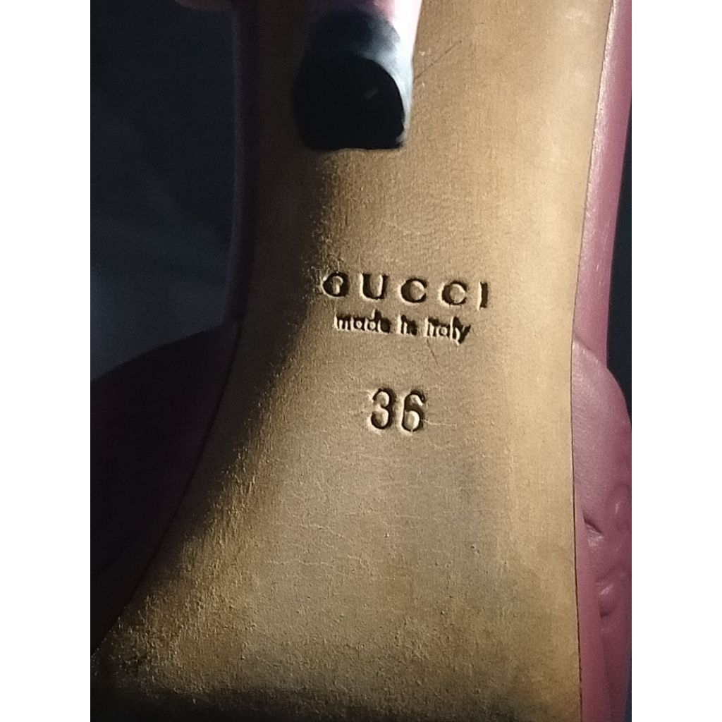 [PRELOVED] Gucci Pink Guccissima Leather Horsebit Slides