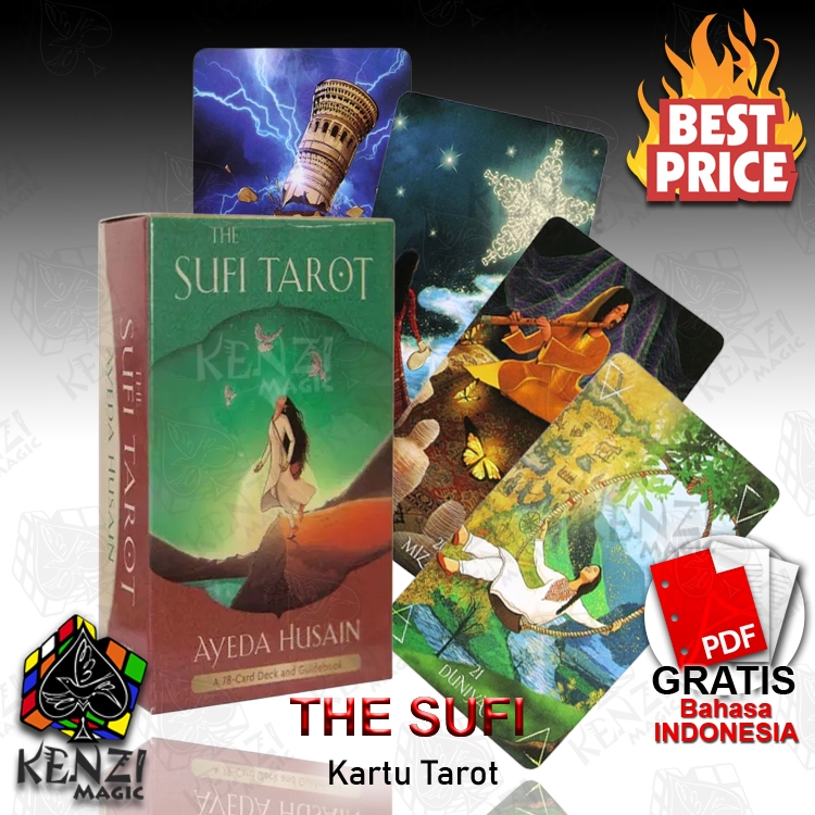 Kartu Tarot Sufi Deck Ramalan 78 Kartu Ukuran Mini