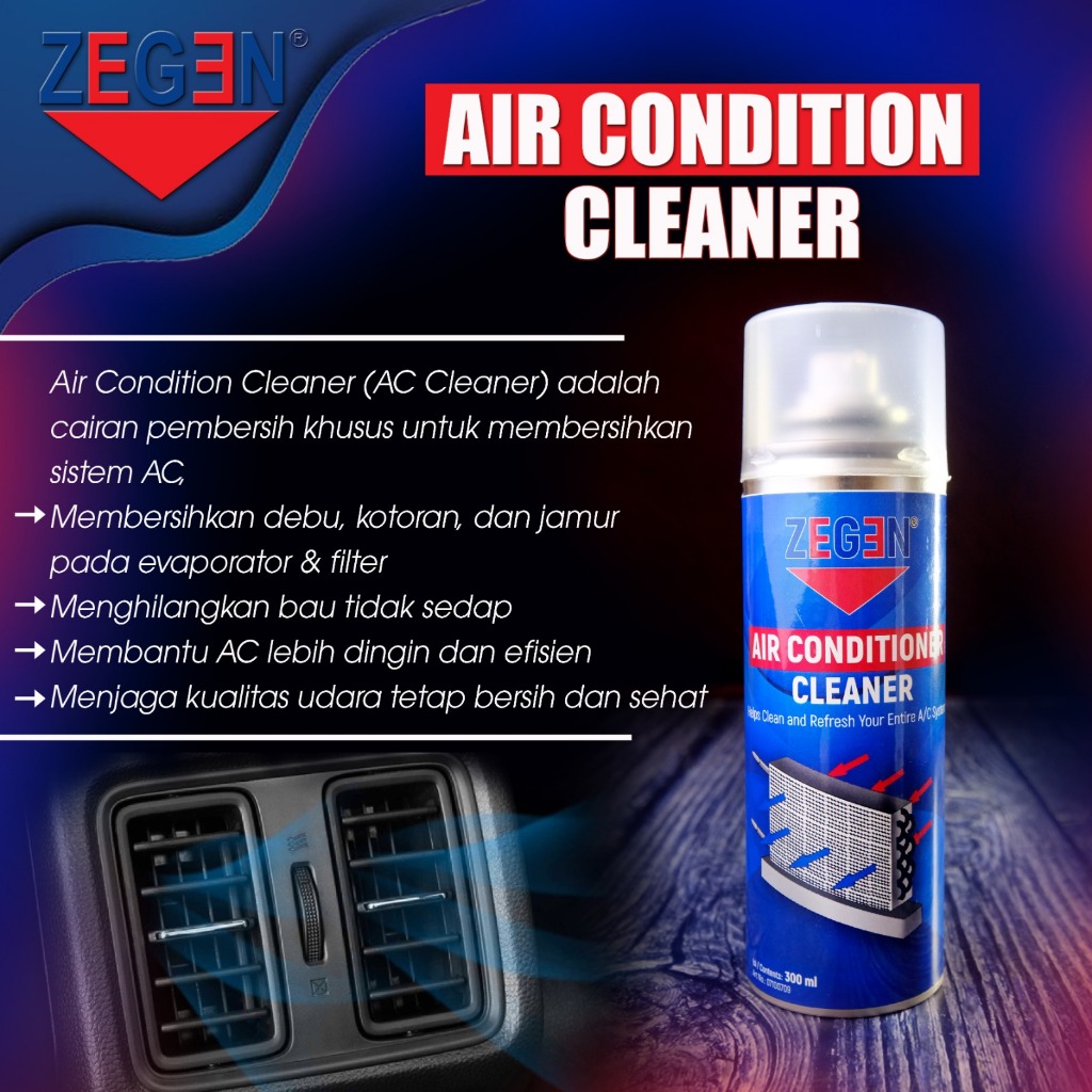 ZEGEN AC Cleaner / Pembersih AC Mobil + Disinfectan-Disinfektan Mobil 300ML