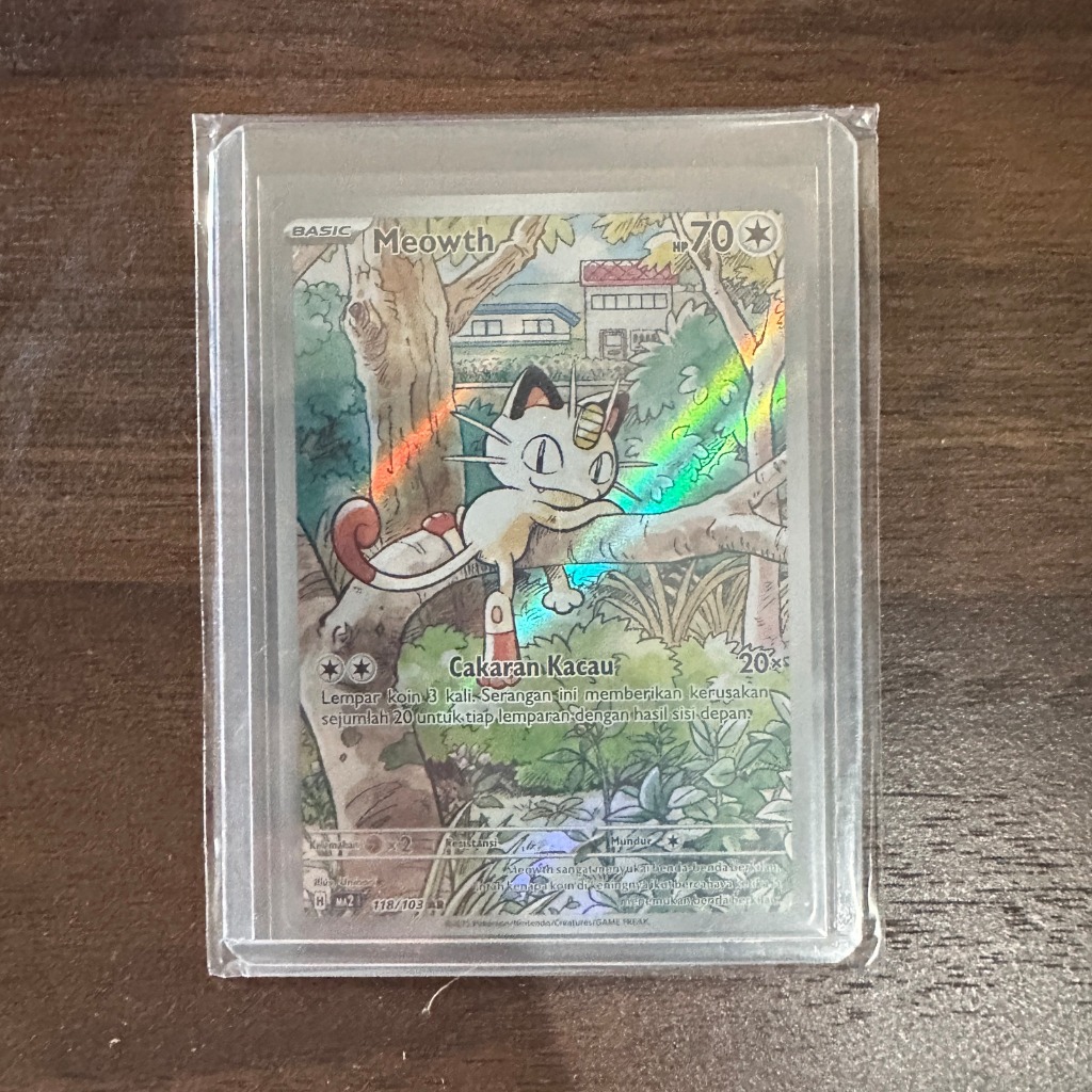 Meowth AR - Pokemon TCG Kobaran Biru