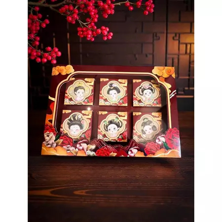 5 Pcs Box Kue Moon Cake Kotak Packaging Hampers Imlek Sincia