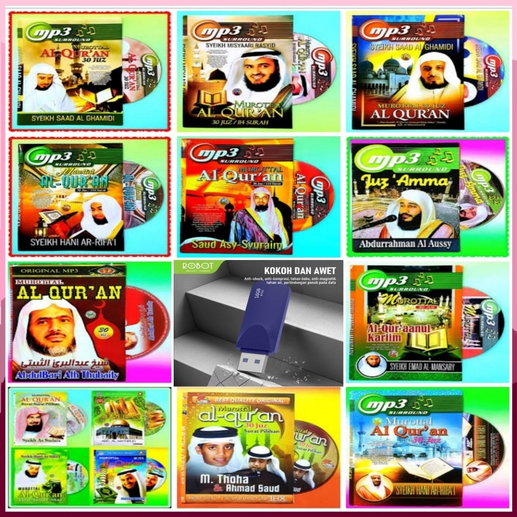 USB MOBIL ISI MP3 MUROTTAL AL-QUR'AN - USB MP3 NGAJI MUROTTAL - USB MP3 TILAWATIL QUR'AN - USB MP3 N