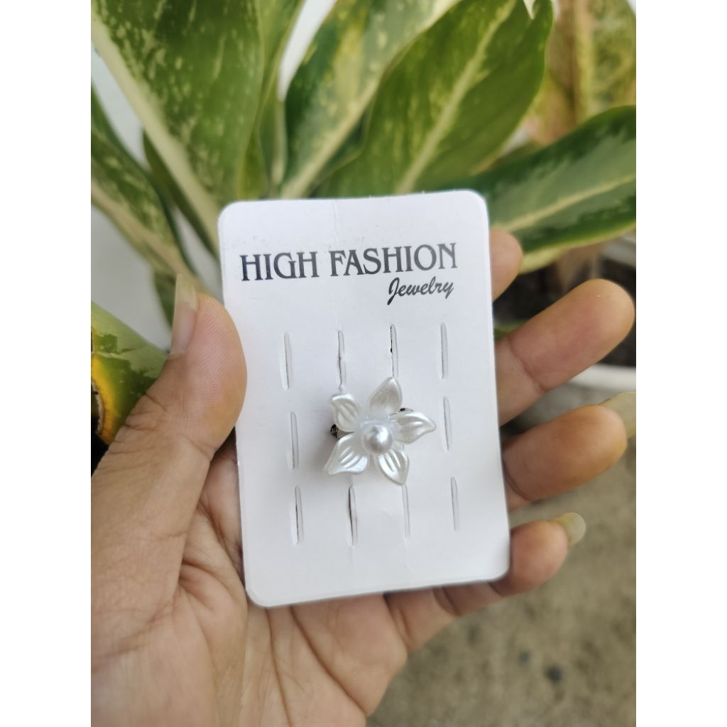 Bros Dagu kecil akrilik bunga bros/bros jilbab bros mini