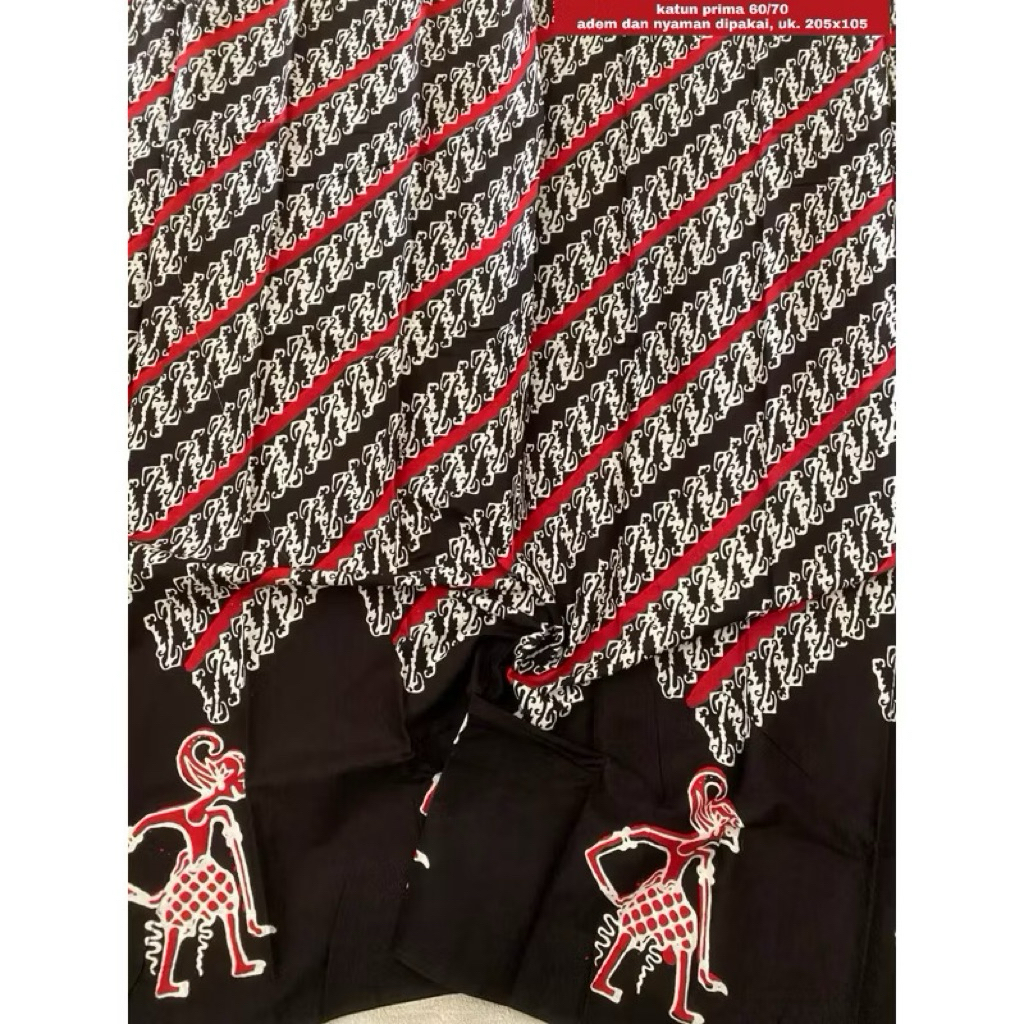 AKSARA - Kain Batik Cap Motif Parangan Wayang | Kain batik motif wayang