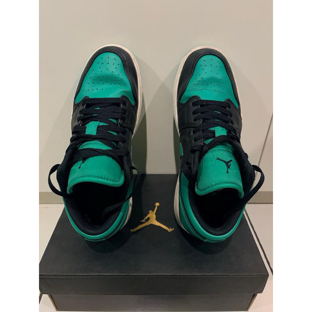 Air Jordan 1 Low Green Black (Bekas)