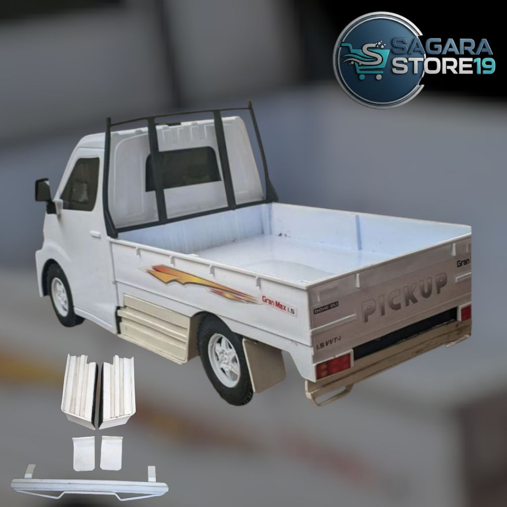 Variasi bemper miniatur mobil pickup grand max style herex fulllset tinggal pasang (free double tape