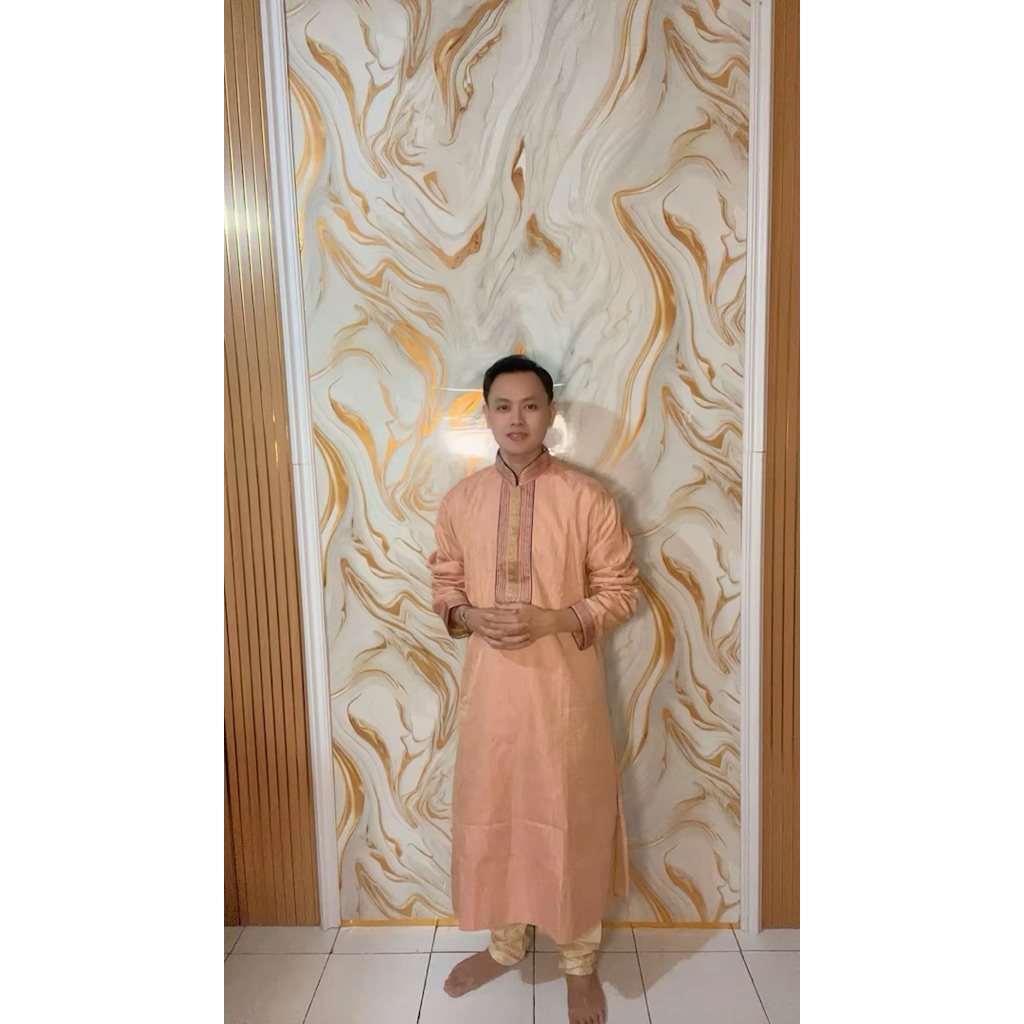 BAJU INDIA PRIA KURTA ONE SET BABY PINK