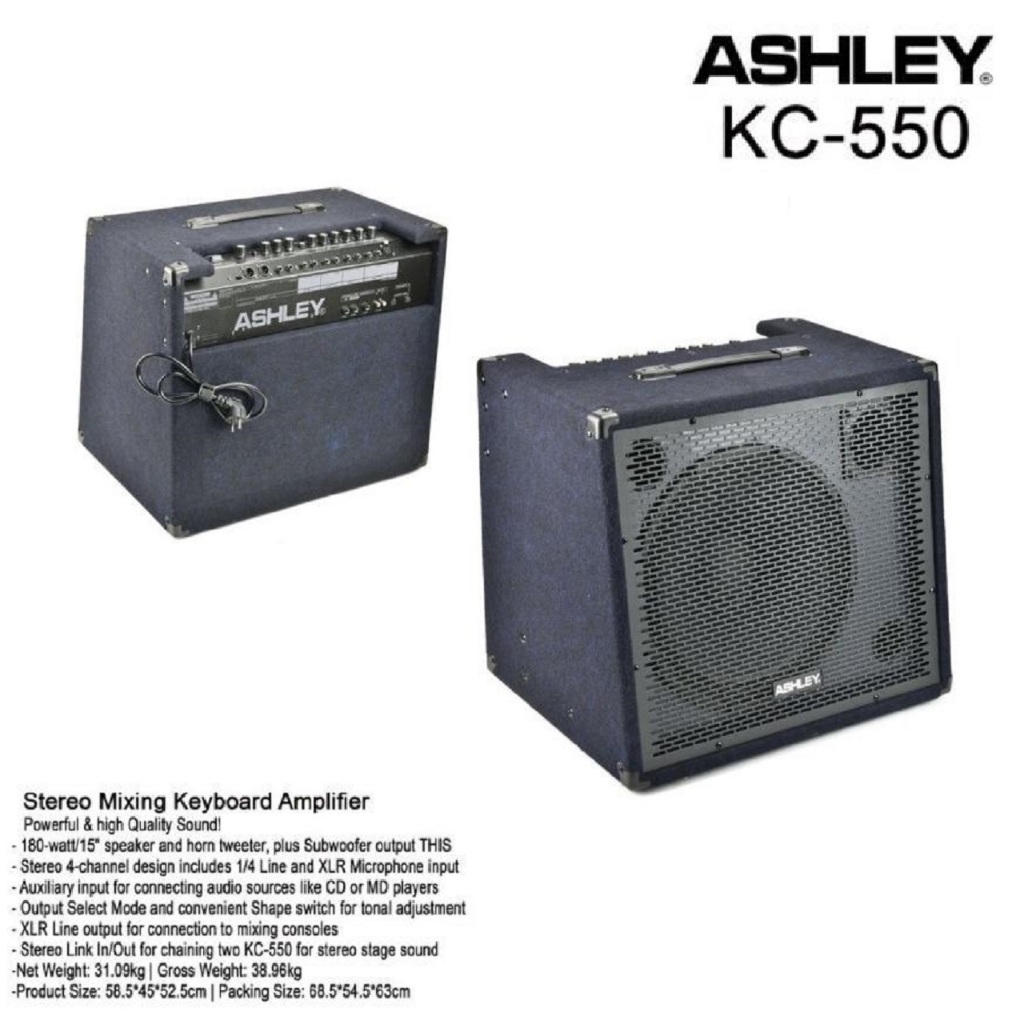 Amplifier Keyboard Ashley KC 550 Original Ampli Keyboard KC550