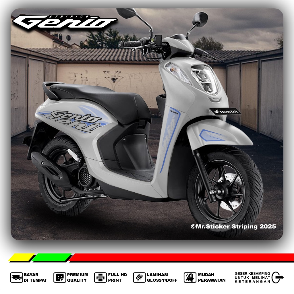STRIPING MOTOR HONDA GENIO STRIPING VARIASI 2021-2026 Custom Sticker
