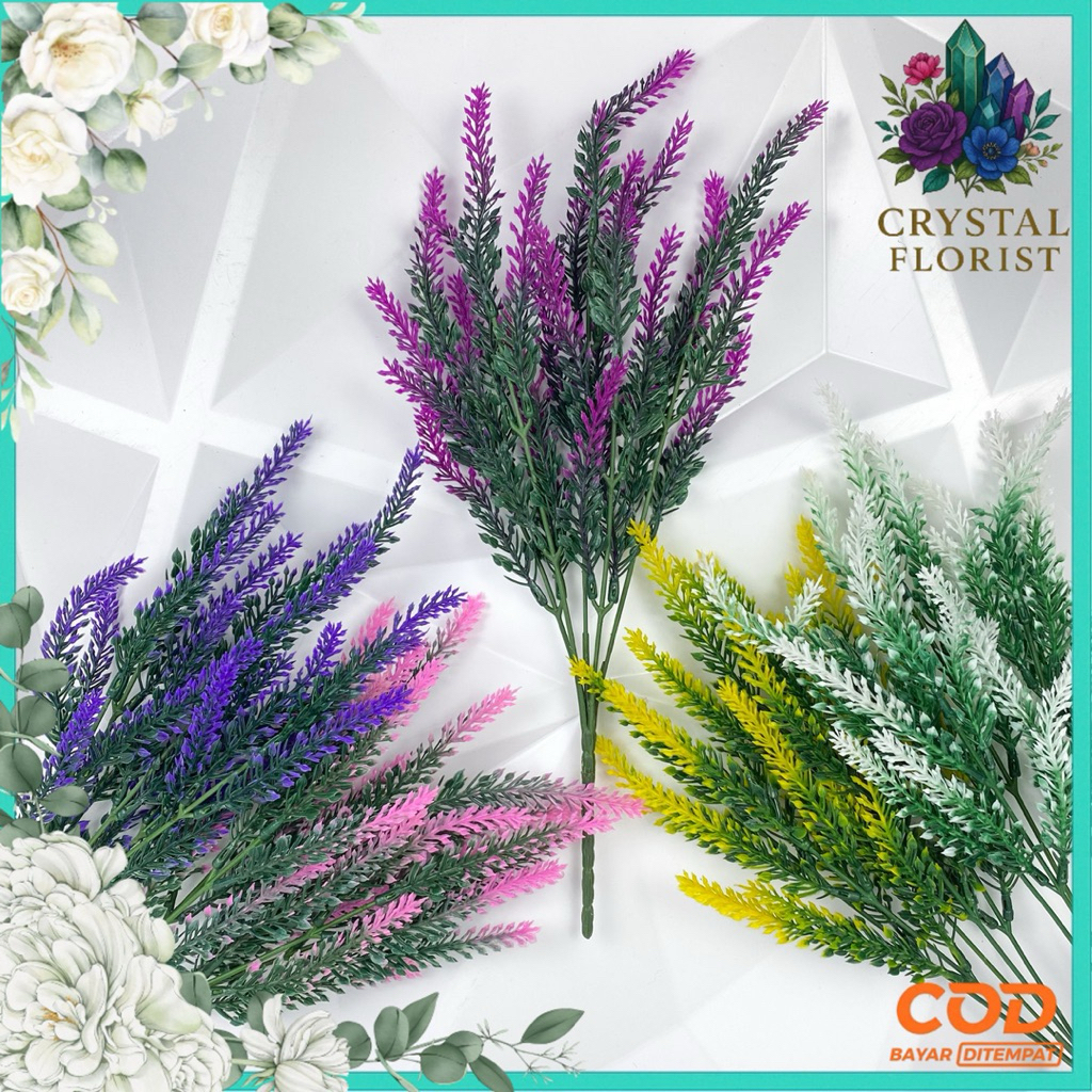 Acc Lavender Plastik / Bunga Artificial / Bunga Plastik / Bunga Dekorasi / Dekorasi Pernikahan / Per