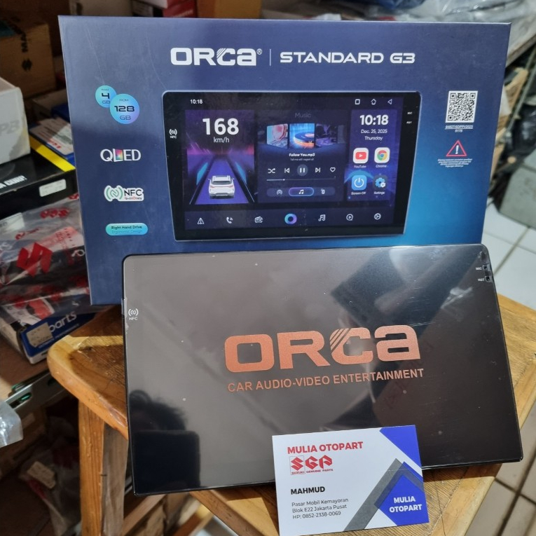 Head Unit Android ORCA ADR-9988 Standard G3 Original [Honda: Brio, Mobilio, BRV | Toyota: Avanza]