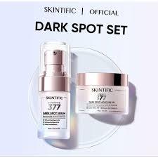 SKINTIFIC - 377 Dark Spot Series - Krim Wajah & Serum wajah Untuk Semua Jenis Kulit/Kulit Kusam/Berj