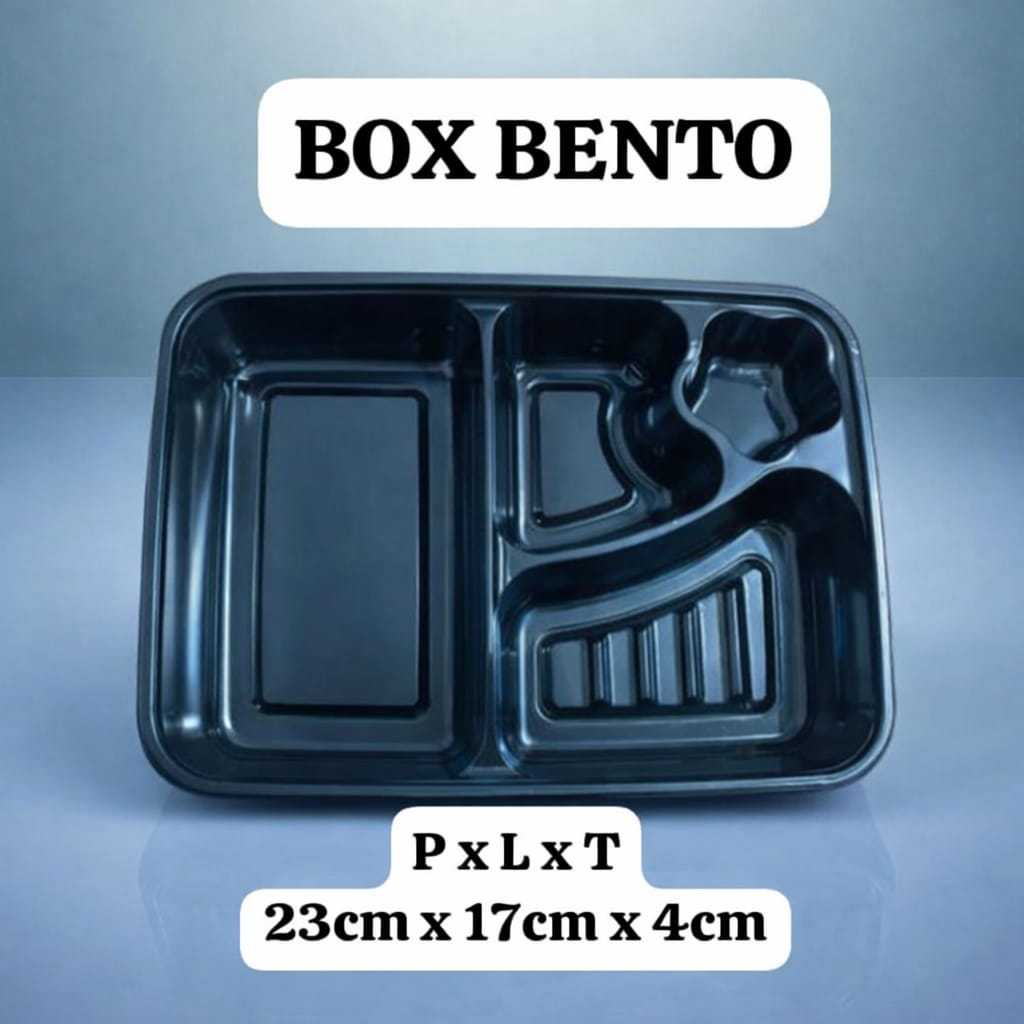 BENTO BOX WADAH BENTO CATERING isi 50 pcs / NASI BENTO / BOX BENTO BEKAL / WADAH BENTO/ WADAH SEALER