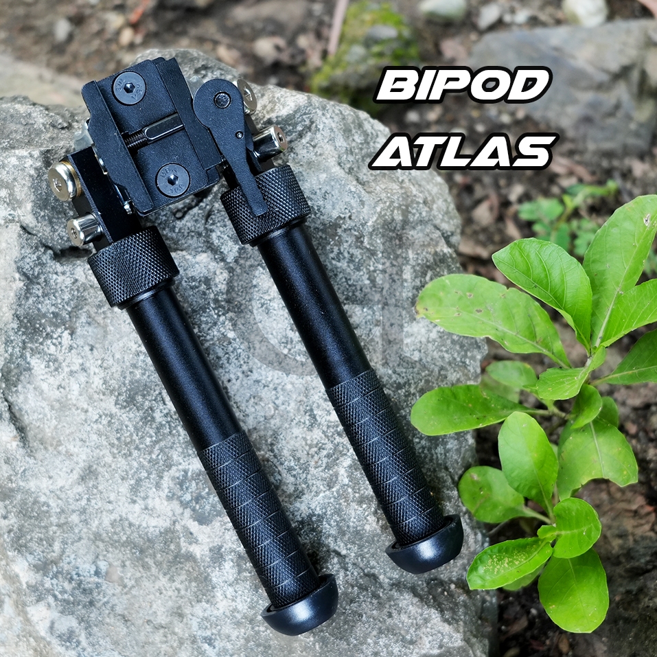 Bipod Atlas Hitam / Bipod Penyangga