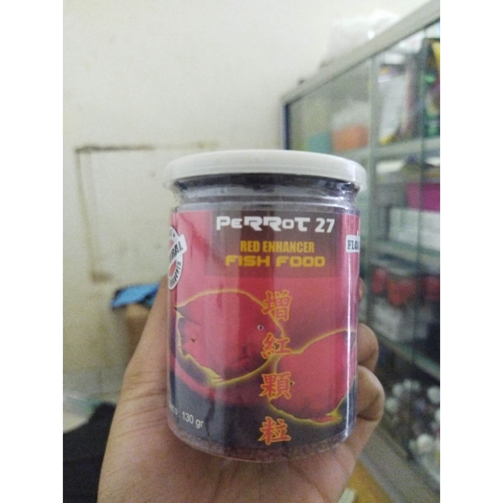 Perrot 27 Red enhancer Fish Food Ukuran S