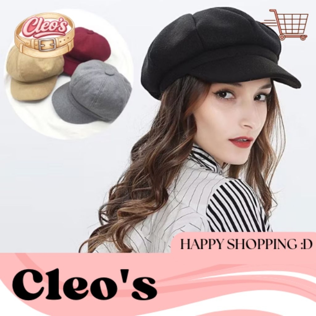 (TP13) Topi Apolo Newsboy Dewasa Pria Wanita Unisex Topi Seniman Pelukis Thomas Shelby