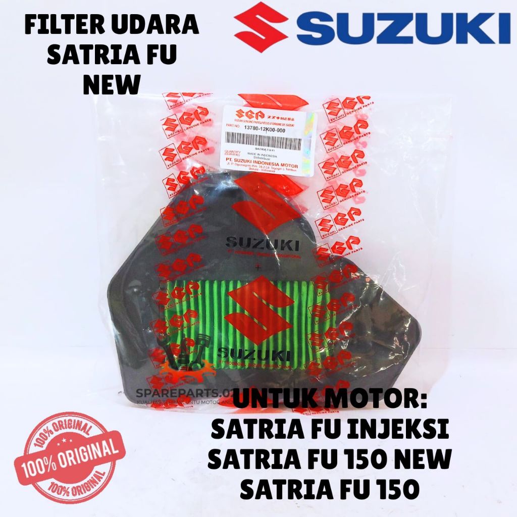 FILTER UDARA ORIGINAL SUZUKI SATRIA FU, SATRIA FU 150, SATRIA FU INJEKSI, SATRIA FU 150 NEW
