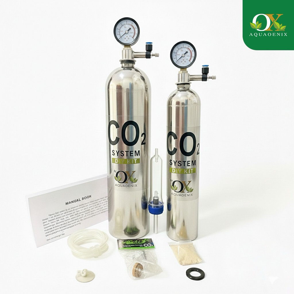 Tabung co2 aquascape stainless steel DIY | tabung co2 cisod | tabung co2 ragul | tabung co2 aquaoeni