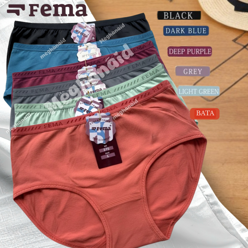 Celana Dalam Wanita Fema Katun Ukuran L-XXL