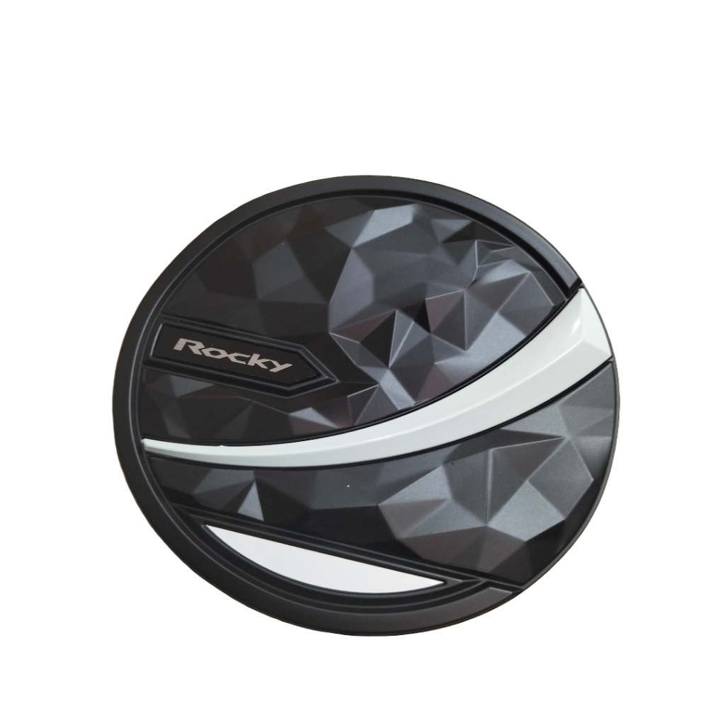 Tank Cover Mobil Rocky Hitam Lis Putiih